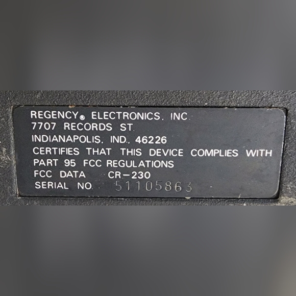 Regency CR-230 AM 23 channel CB Radio mobile Transceiver BENIFITS CHARITY - Picture 10 of 10